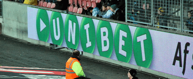 betting sponsor at a football match example