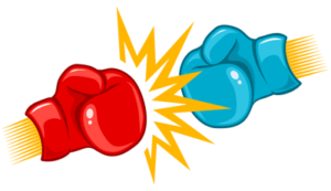 boxing gloves impacting