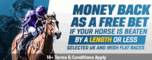 coral beaten by a length uk flat horse racing money back offer