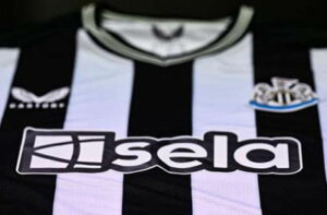 newcastle united shirt sela sponsor close up