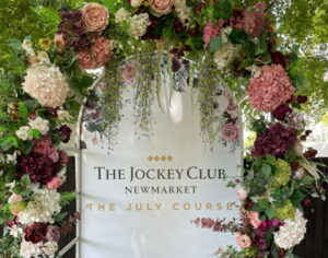 newmarket july course flower arch