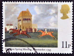 newmarket raccourse first spring meeting 1793 stamp
