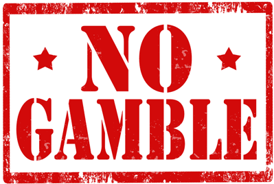 no gambling sign
