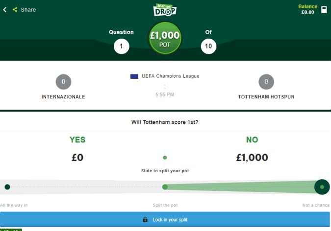 paddy power beat the drop win £1000000 paid tickets