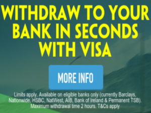 paddy power instant withdrawals to card