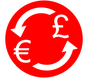 pounds to euros icon currency exchange swap