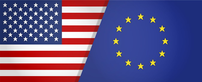 ryder cup split usa and europe flag