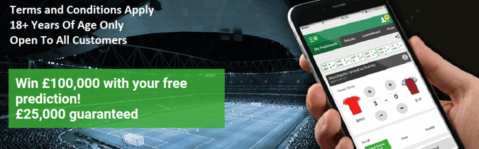 Unibet Premier League Free Score Prediction Game, Win £100,000