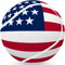 tennis ball with USA flag