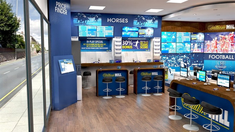 william hill coffee shop workspace style betting shop concept